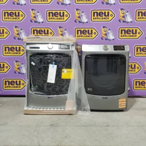 Maytag 4.8 cu. ft. Front Load Washer with Extra Power and 16-Hr Fresh Hold® Option MHW6630HC - New in Box and Maytag 7.3-cu ft Stackable Vented Electric Dryer Energy Star Certified 16031 - MED5630HC - Open Box - Image 1