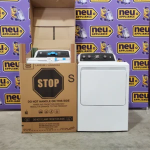 GE 4.5 cu. ft. Capacity Washer with Water Level Control GTW585BSVWS - New in Box and GE 7.2 cu. ft. Capacity Electric Dryer with Up To 120 ft. Venting and Extended Tumble 16028 - GTD48EASWWB - Certified Refurbished - Image 1