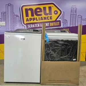 Maytag White Smart Top Load 5.3 Cu. Ft. Washer with Extra Power and Built- In Faucet MVW7230HW - Certified Refurbished and Maytag White Smart Electric 7.4 Cu. Ft. Dryer with Extra Power MED7230HW - New in Box - Image 1