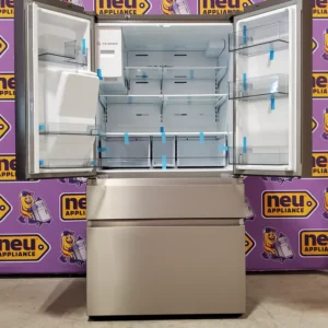 Hisense PureFlat 25.6-cu ft 4-Door Smart French Door ENERGY STAR Refrigerator in Stainless Steel with Ice Maker, Water and Ice Dispenser 3SD740 - HRM260N6TSE - Open Box - Image 8