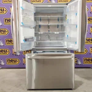 LG 26 cu ft ENERGY STAR Counter-Depth Smart French Door Refrigerator in Fingerprint Resistant Stainless Steel with Dual Ice Maker 3SD683 - LRFXC2606S - Scratch & Dent (Moderate) - Image 9