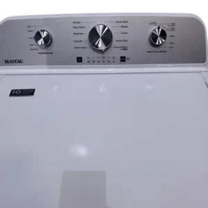 Maytag 4.5 cu. ft. Capacity Top Load Washer with Power™ Agitator and Deep Fill MVW4505MW - Certified Refurbished and Maytag 7.0 cu. ft. Capacity Top Load Electric Wrinkle Prevent Dryer 16057 - MED4500MW - Scratch & Dent (Minor) - Image 5