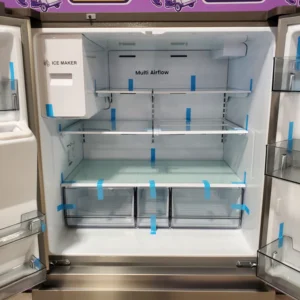 Hisense PureFlat 25.6-cu ft 4-Door Smart French Door ENERGY STAR Refrigerator in Stainless Steel with Ice Maker, Water and Ice Dispenser 3SD740 - HRM260N6TSE - Open Box - Image 7