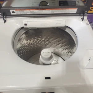 Maytag White Smart Top Load 5.3 Cu. Ft. Washer with Extra Power and Built- In Faucet MVW7230HW - Certified Refurbished and Maytag White Smart Electric 7.4 Cu. Ft. Dryer with Extra Power MED7230HW - New in Box - Image 8