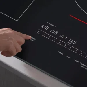 30" Induction Cooktop, White Backlit, Red Bar, Bridge, 4 Elements, ThinQ® with UltraHeat™ and Backlit SmoothTouch® Glass Controls CBIH3017BE - Open Box - Image 3