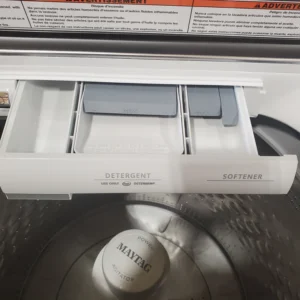 Maytag White Smart Top Load 5.2 Cu. Ft. Washer with Extra Power Button MVW7230HW - Scratch and Dent (Minor) and Maytag White Smart Gas 7.4 Cu. Ft. Dryer with Extra Power Button MGD7230HW - Open Box - Image 7