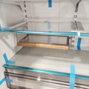 KitchenAid Black Stainless 36 in. 20 cu. ft. Counter Depth French Door Refrigerator with Wood-Look Nesting Shelf and Full Width Pantry Drawer KRFC136RBS - Scratch & Dent (Minor) - Image 11