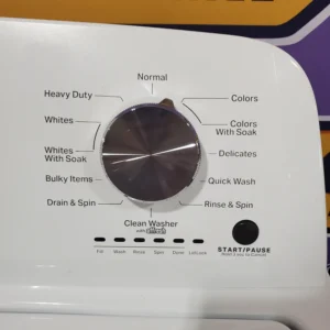 3.8 cu. ft. Capacity Washer Deep Fill Option Quick Wash Cycle Stainless Steel Wash Basket  7.0 cu. ft. Large Capacity Electric Dryer Auto Dry Wrinkle Prevent Option Hamper Door + View more Washer Model- MVW4005SW,  Washer condition- Scratch & Dent Minor  Dryer Model- MED4005SW  Dryer condition- Open Box - Image 5