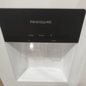 Frigidaire 36" Wide 25.6 cu. ft. Side by Side Refrigerator in White with Exterior Ice and Water Dispenser FRSS2623AW - Open Box - Image 2