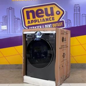 LG Black Steel 5.0 Cu. Ft. All in One WashCombo with Inverter HeatPump Technology WM6998HBA - New in Box - Image 5