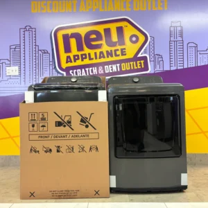 LG 4.1 cu. ft. Top Load Washer with 4-Way Agitator® and TurboDrum™ Technology WT6105CM and LG 7.3 cu. ft. Gas Dryer with Dial-A Cycle Knob ENERGY STAR and FlowSense Duct Clogging Indicator 15025 - DLG6101M - Open Box - Image 1