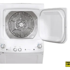 GE Unitized Spacemaker® 3.8 cu. ft. Capacity Washer with Stainless Steel Basket and 5.9 cu. ft. Capacity Electric Dryer GUD27ESSMWW - New in Box - Image 5