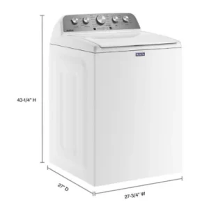 Maytag White 4.5 Cu. Ft. High Efficiency Washer with PowerWash Cycle MVW5035MW and Maytag White Electric 7.0 Cu. FT. Dryer with Moisture Sensing MED5030MW - New in Box - Image 3