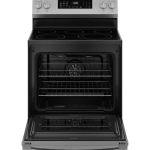 GE ENERGY STAR® 30" Free-Standing Electric Convection Range with No Preheat Air Fry and EasyWash™ Oven Tray GRF600AVSS - New in Box - Image 7