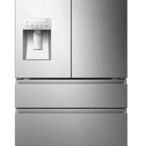 Hisense PureFlat 25.6-cu ft 4-Door Smart French Door ENERGY STAR Refrigerator in Stainless Steel with Ice Maker, Water and Ice Dispenser 3SD740 - HRM260N6TSE - Open Box - Image 2